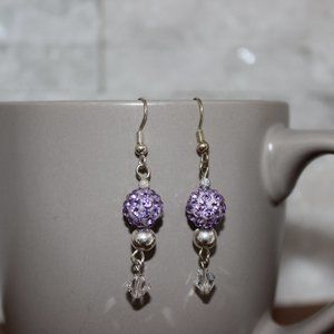 Lilac Shambala Earrings